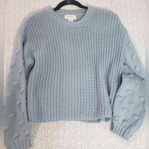 Cozy Blue Knit Sweater M